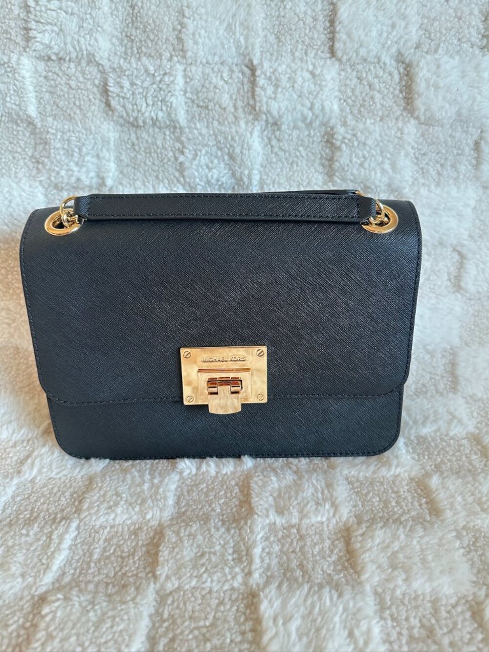 NWT!RARE! MK Michael Kors Tina Medium Leather Shoulder Flap Crossbody 35T7GT4F2L